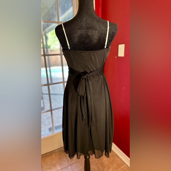 Crystal Doll Empire Waist Mint Green And Black Dress, Size M - Picture 3 of 11